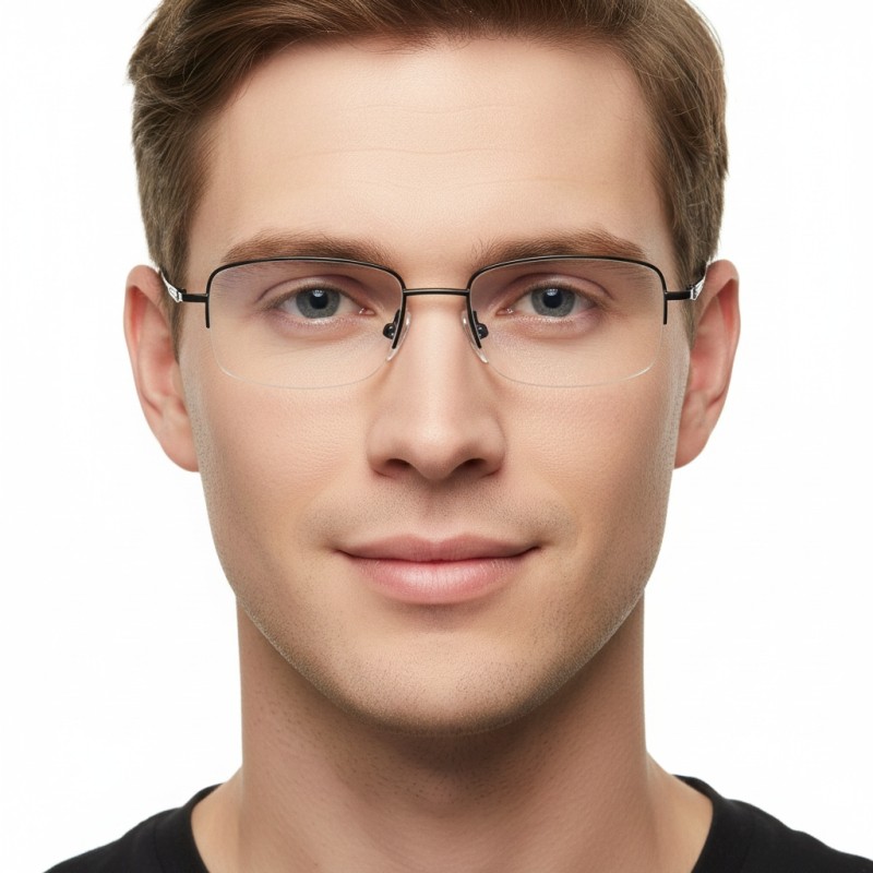 Rectangle Black Eyeglasses