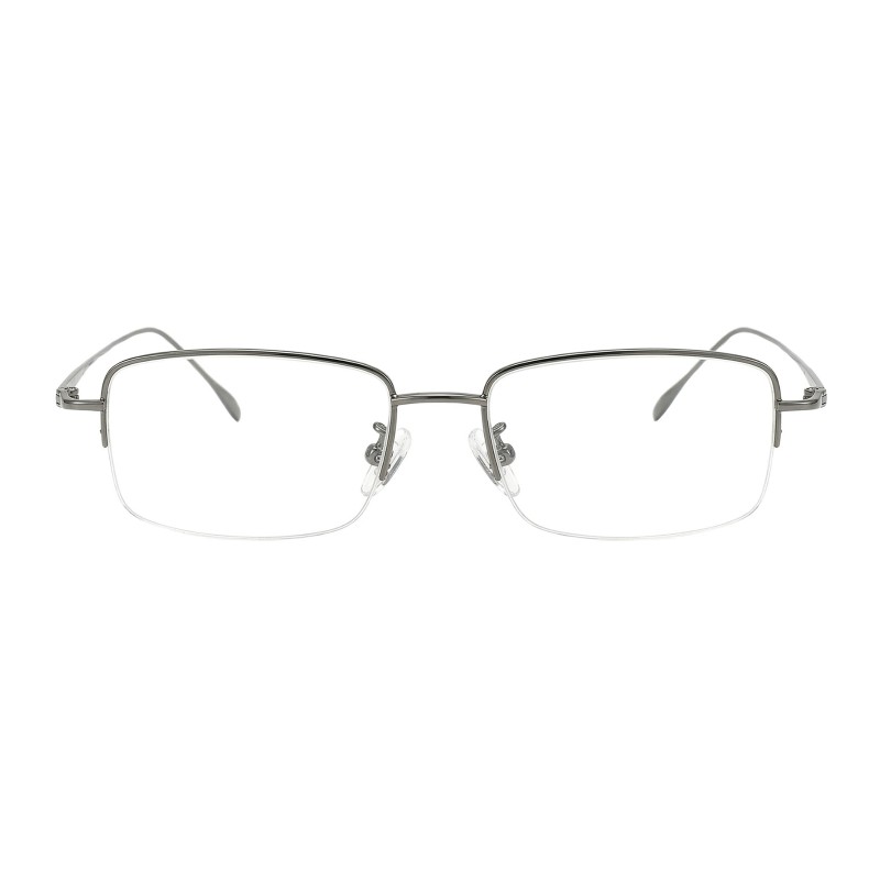 Rectangle Gunmetal Eyeglasses