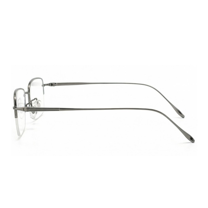 Rectangle Gunmetal Eyeglasses