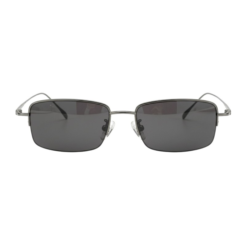 Rectangle Gunmetal Eyeglasses