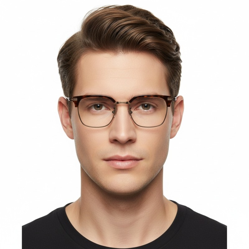 Browline Brown Tortoise Eyeglasses