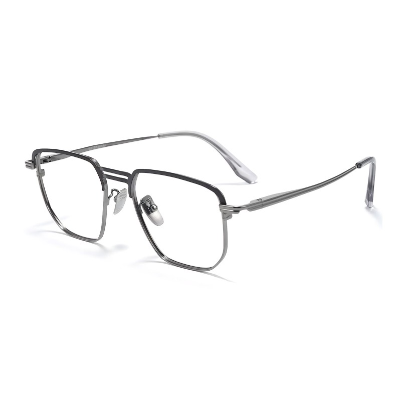 Aviator Black Gunmetal Eyeglasses