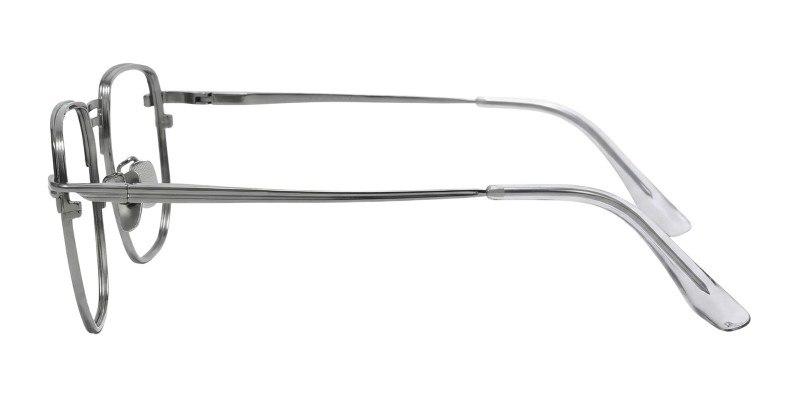 Fame Black Gunmetal Square Prescription Glasses additional view