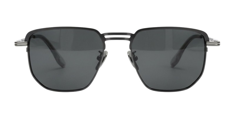 Fame Black Gunmetal Square Prescription Glasses additional view