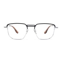 Fame - Aviator Black Silver Eyeglasses