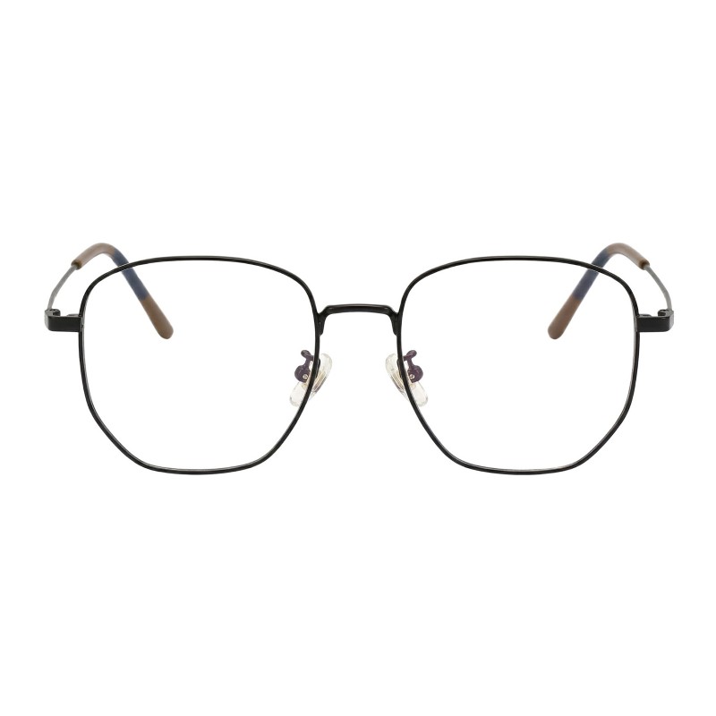 Polygon Black Eyeglasses
