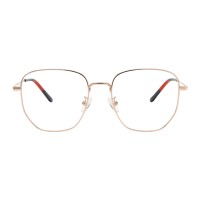 Polygon Golden Eyeglasses