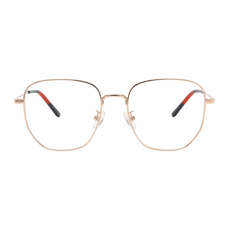 Polygon Golden Eyeglasses