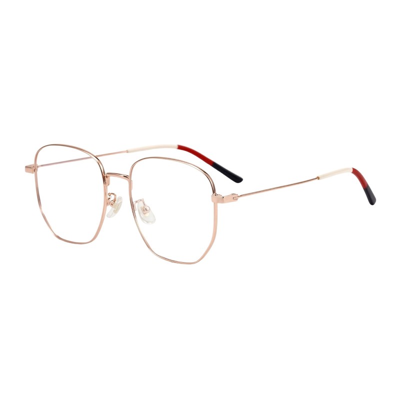 Polygon  Rose Gold Eyeglasses