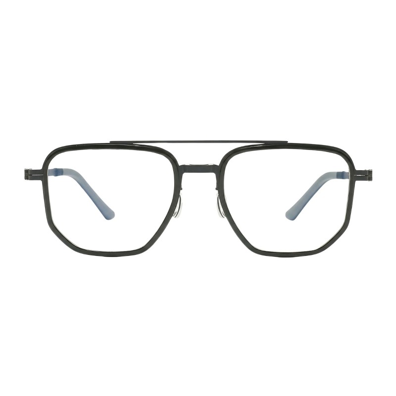 Polygon Black Eyeglasses