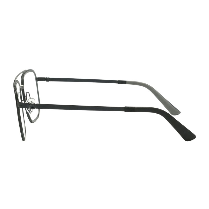 Polygon Black Eyeglasses