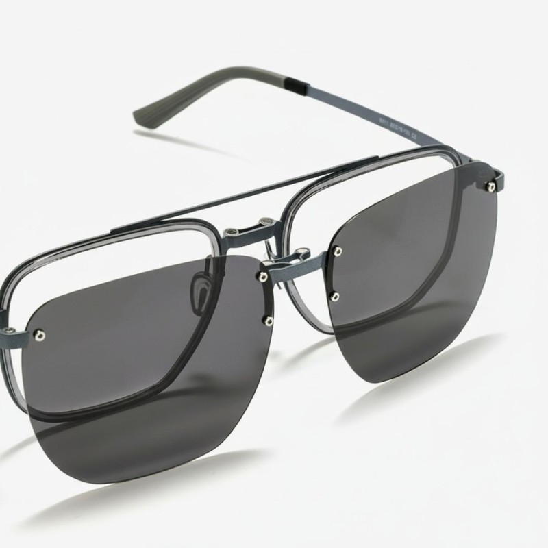 Polygon Black Eyeglasses