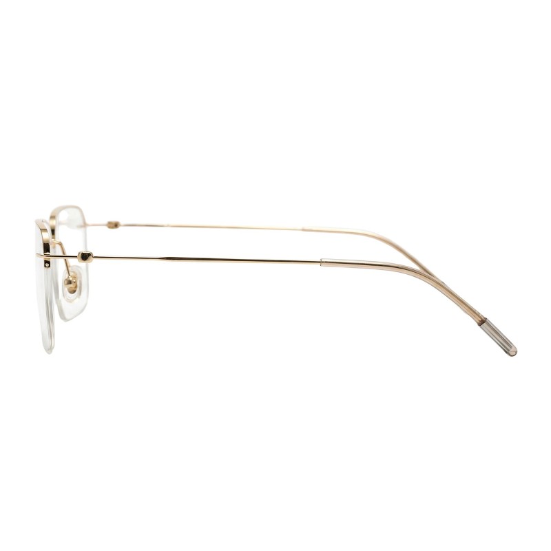 Rectangle Golden Eyeglasses