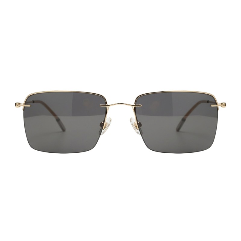 Rectangle Golden Eyeglasses