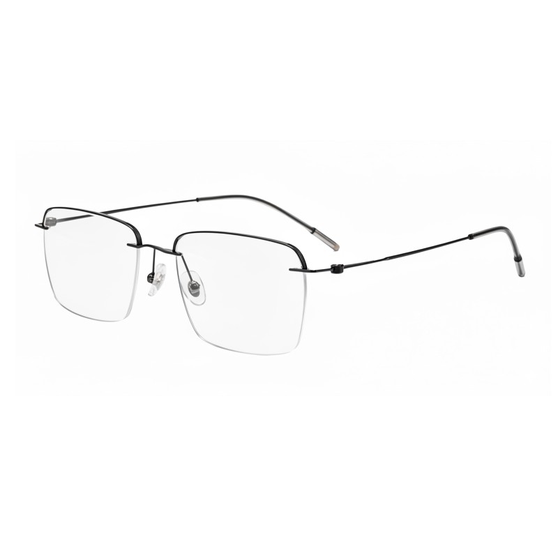 Rectangle Gunmetal Eyeglasses