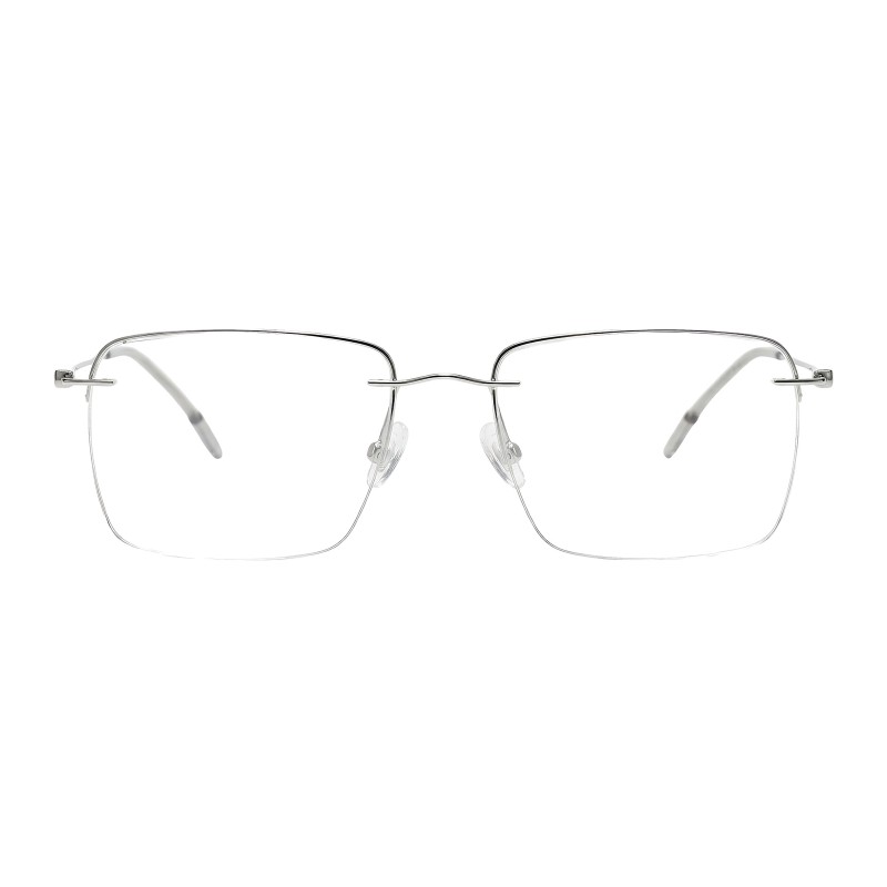 Rectangle Silver Eyeglasses