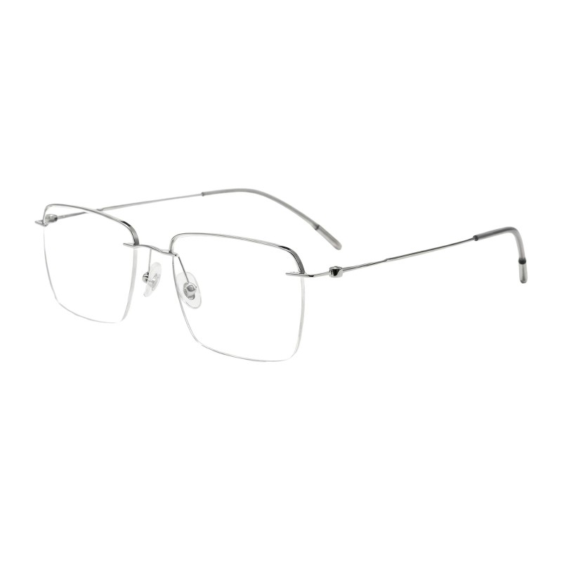 Rectangle Silver Eyeglasses