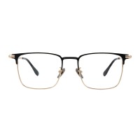  Rectangle Black Golden Eyeglasses