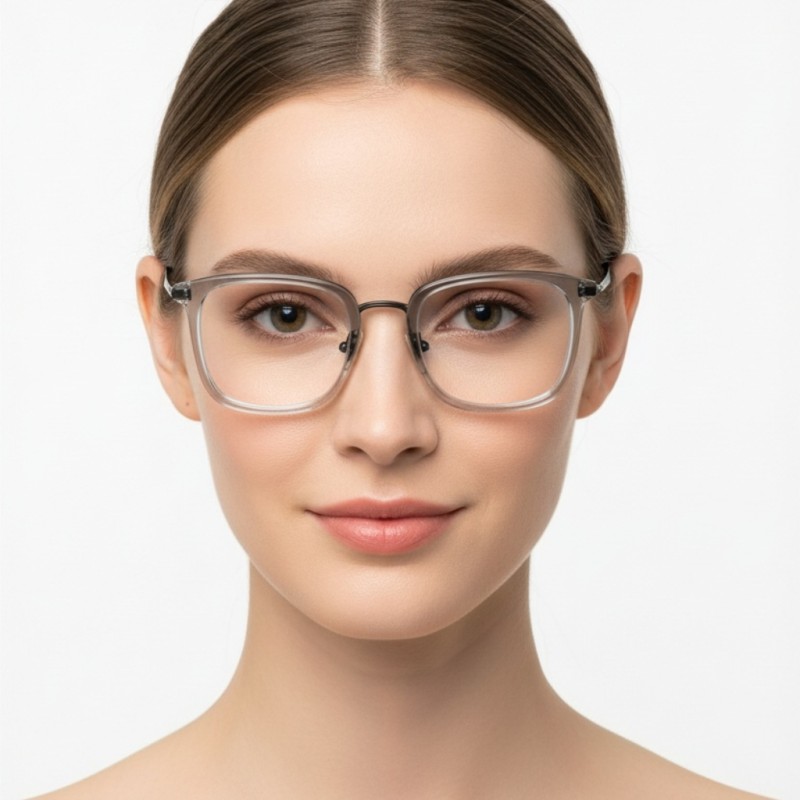 Square Clear Eyeglasses