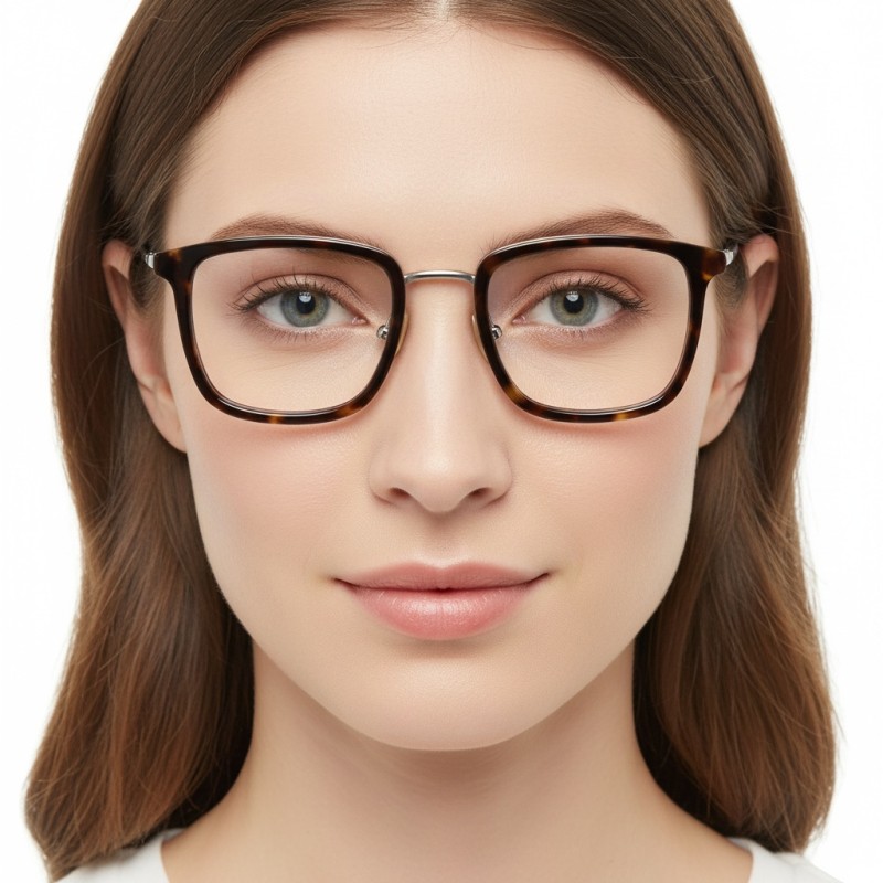 Square Tortoise Eyeglasses
