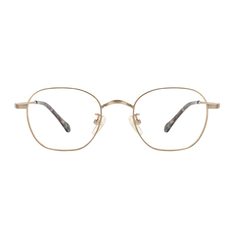 Polygon Champagne Eyeglasses