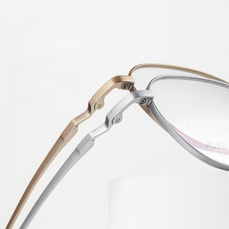 Polygon Champagne Eyeglasses