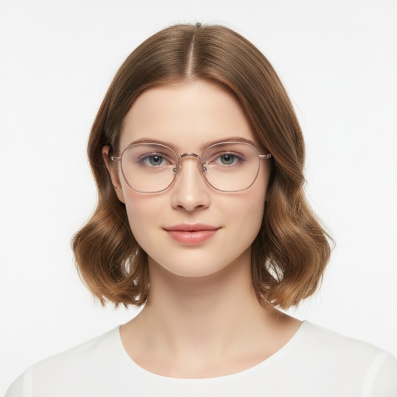 Polygon Purple Eyeglasses