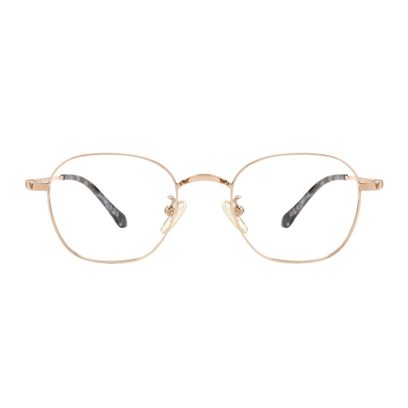 Polygon Rose Gold Eyeglasses