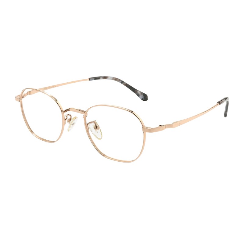 Polygon Rose Gold Eyeglasses