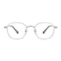 Polygon Silver Eyeglasses