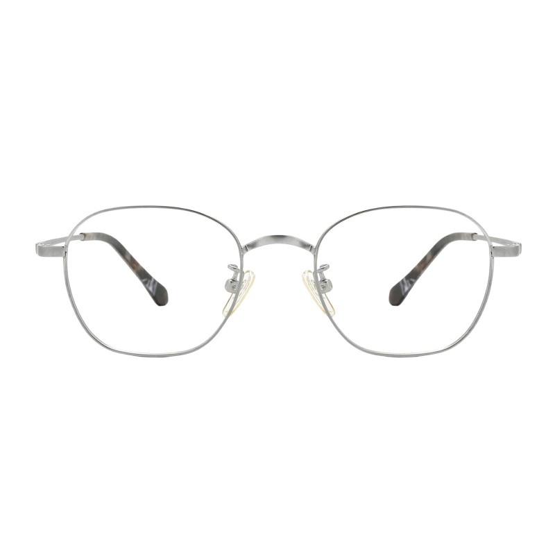 Polygon Silver Eyeglasses