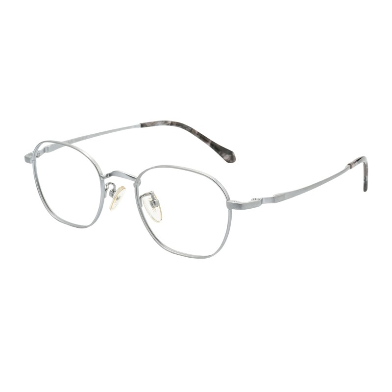 Polygon Silver Eyeglasses