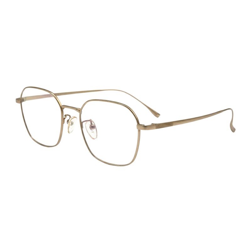 Polygon Golden Eyeglasses