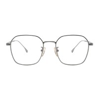 Isaac - Polygon Silver Eyeglasses