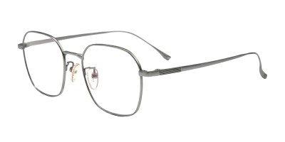 Polygon Silver Eyeglasses