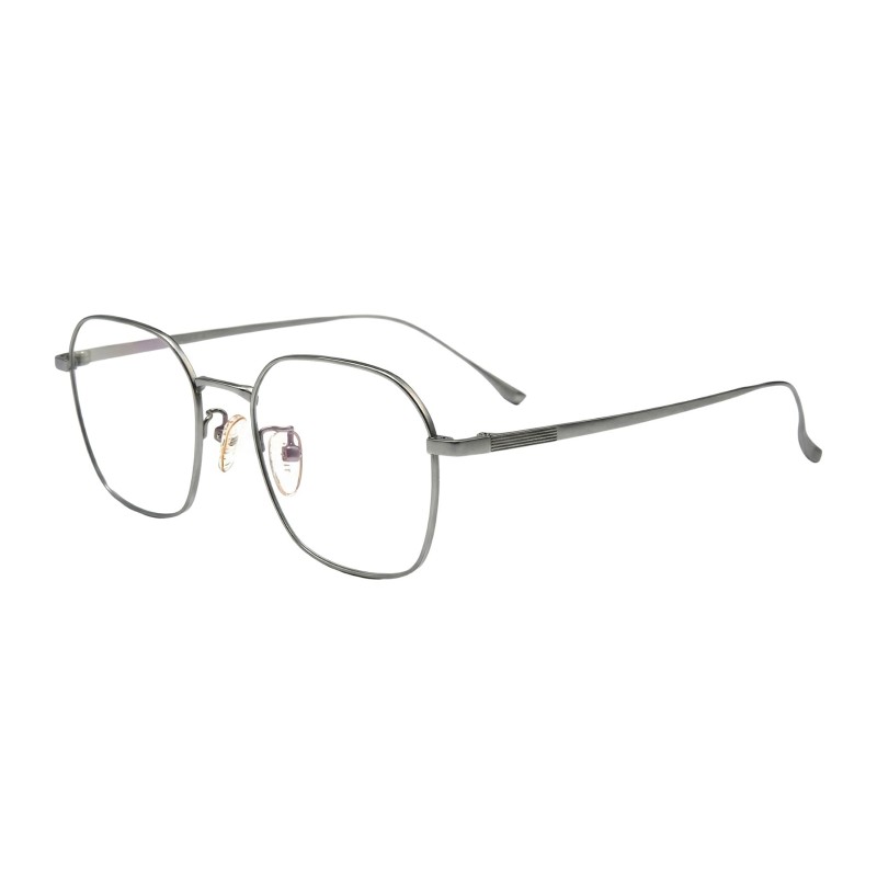 Polygon Silver Eyeglasses