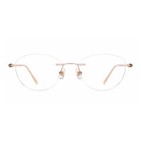 Adeline - Cat Eye Rose Gold Eyeglasses