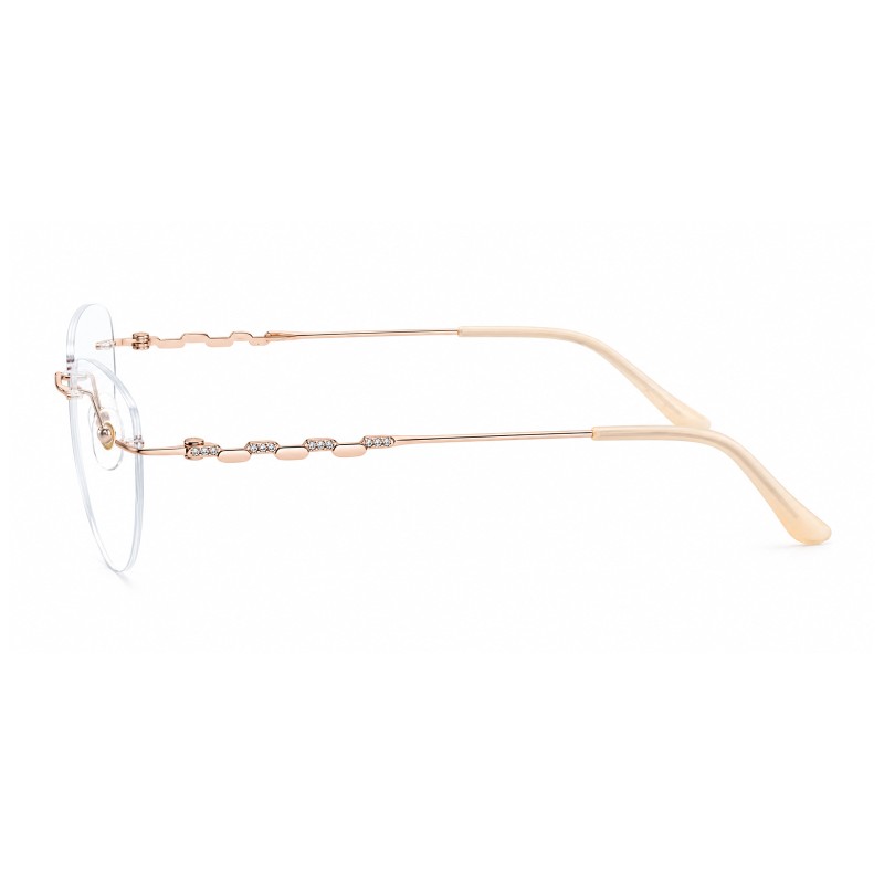 Adeline Rose Gold Cat Eye Prescription Glasses additional view