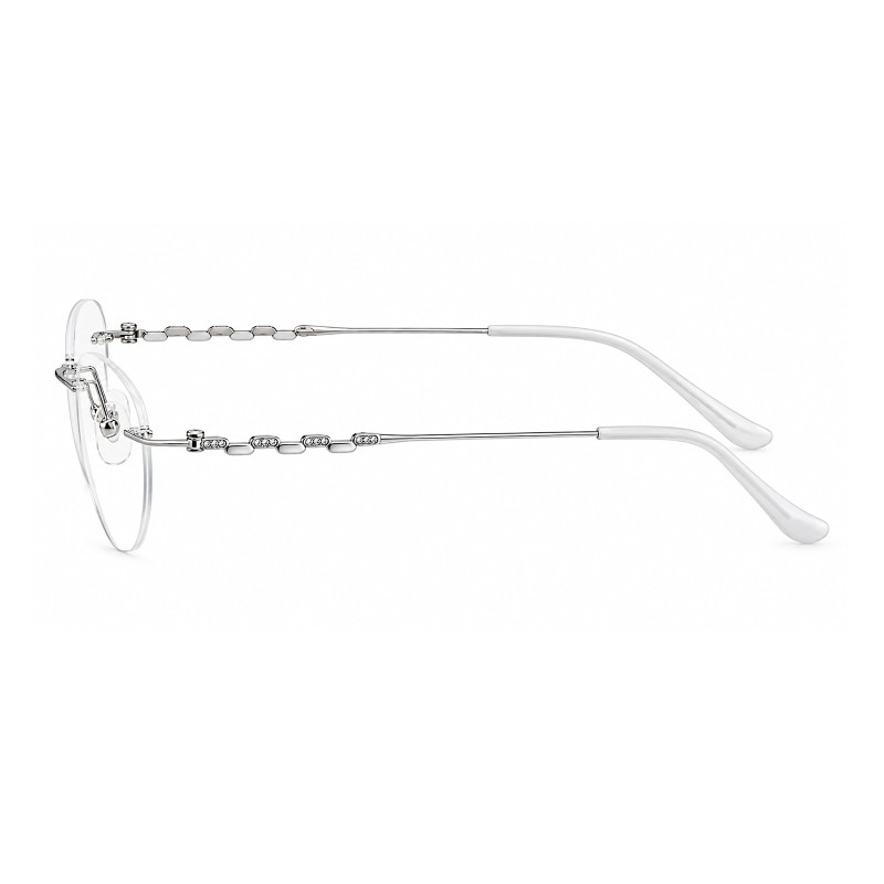 Adeline Silver Cat Eye Prescription Glasses additional view