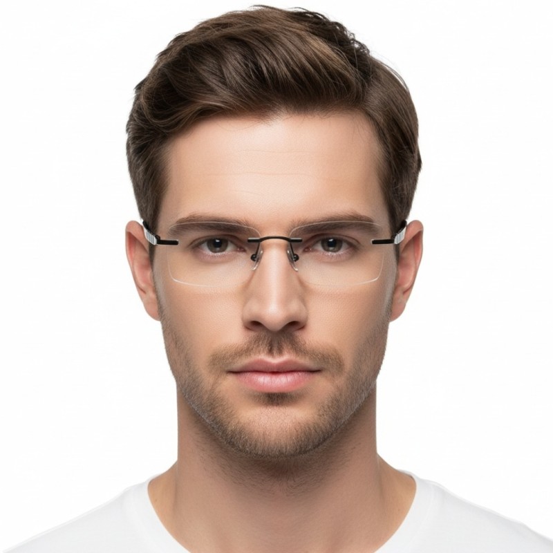 Rectangle Black Eyeglasses