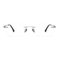 Rectangle Silver Eyeglasses