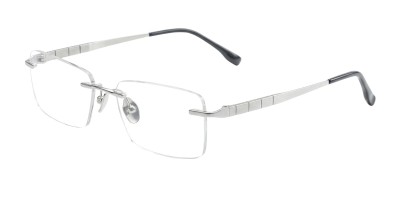 Rectangle Silver Eyeglasses