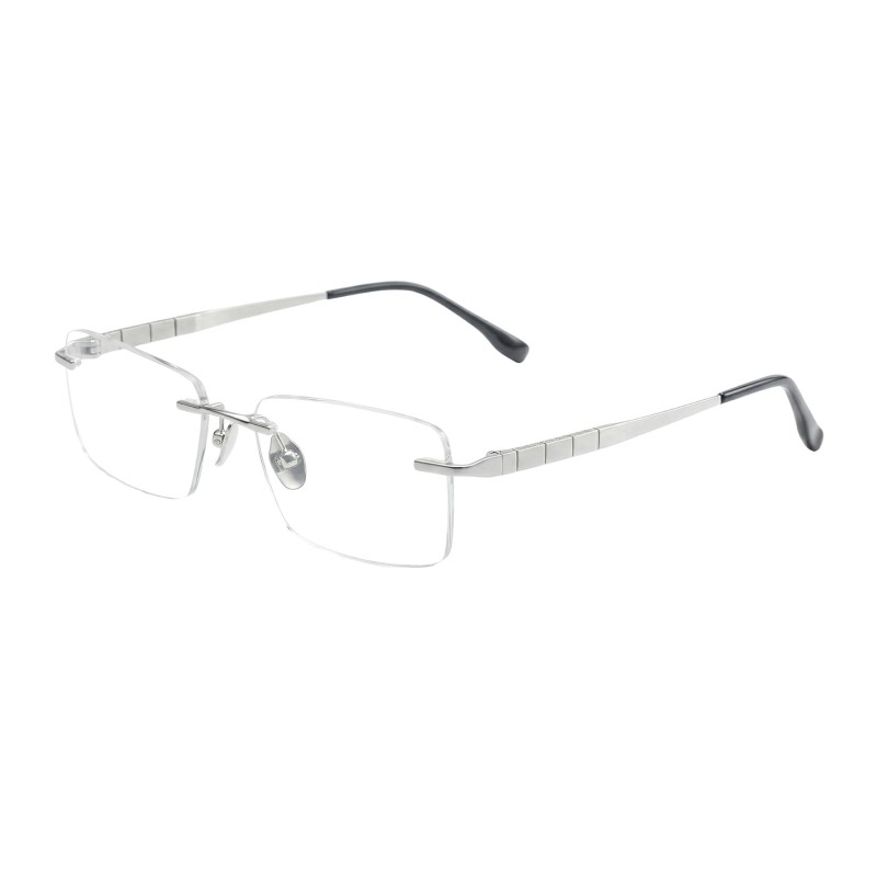 Rectangle Silver Eyeglasses