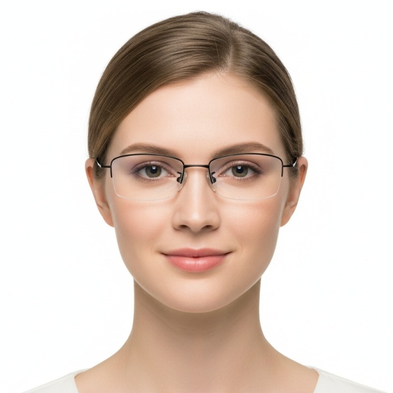 Rectangle Black Eyeglasses