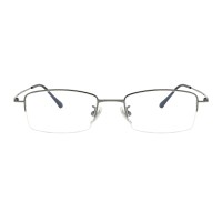 Rectangle Gunmetal Eyeglasses
