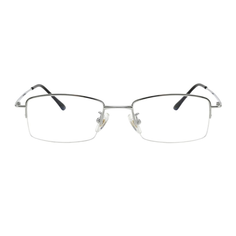 Rectangle Silver Eyeglasses