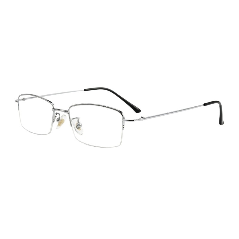 Rectangle Silver Eyeglasses