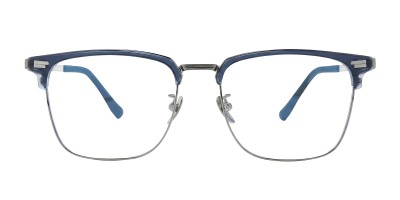 Square Blue Eyeglasses
