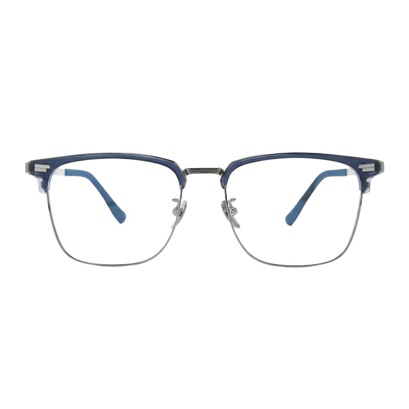 Square Blue Eyeglasses