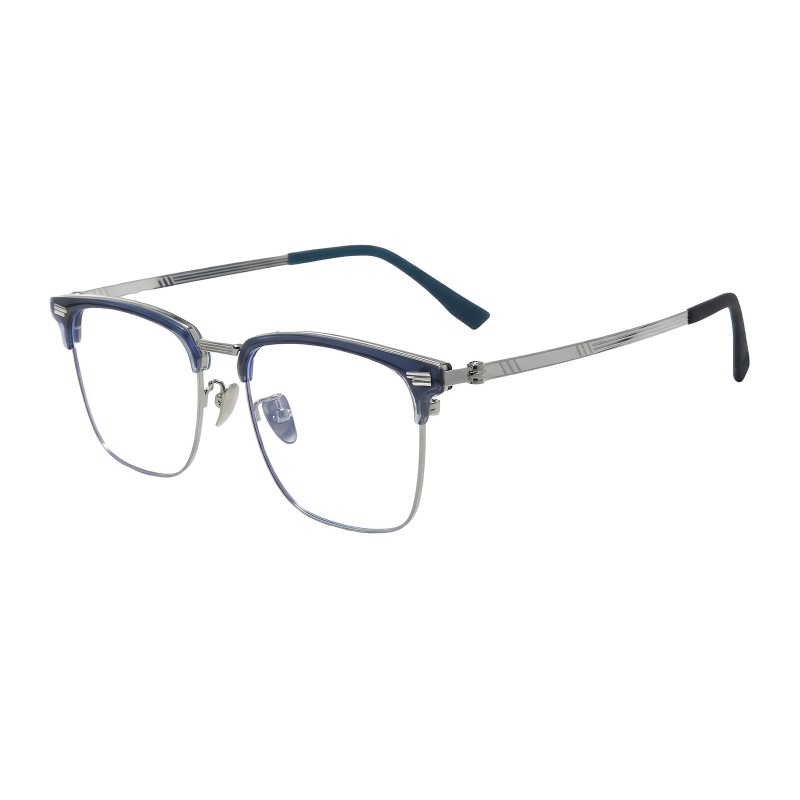 Square Blue Eyeglasses